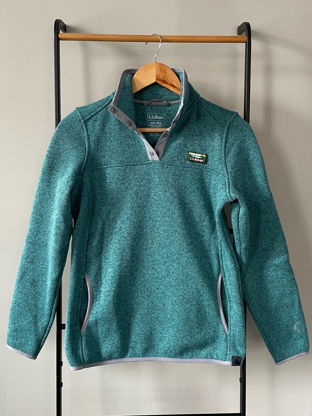 LL Bean Quarter Button Long Sleeve Sweater